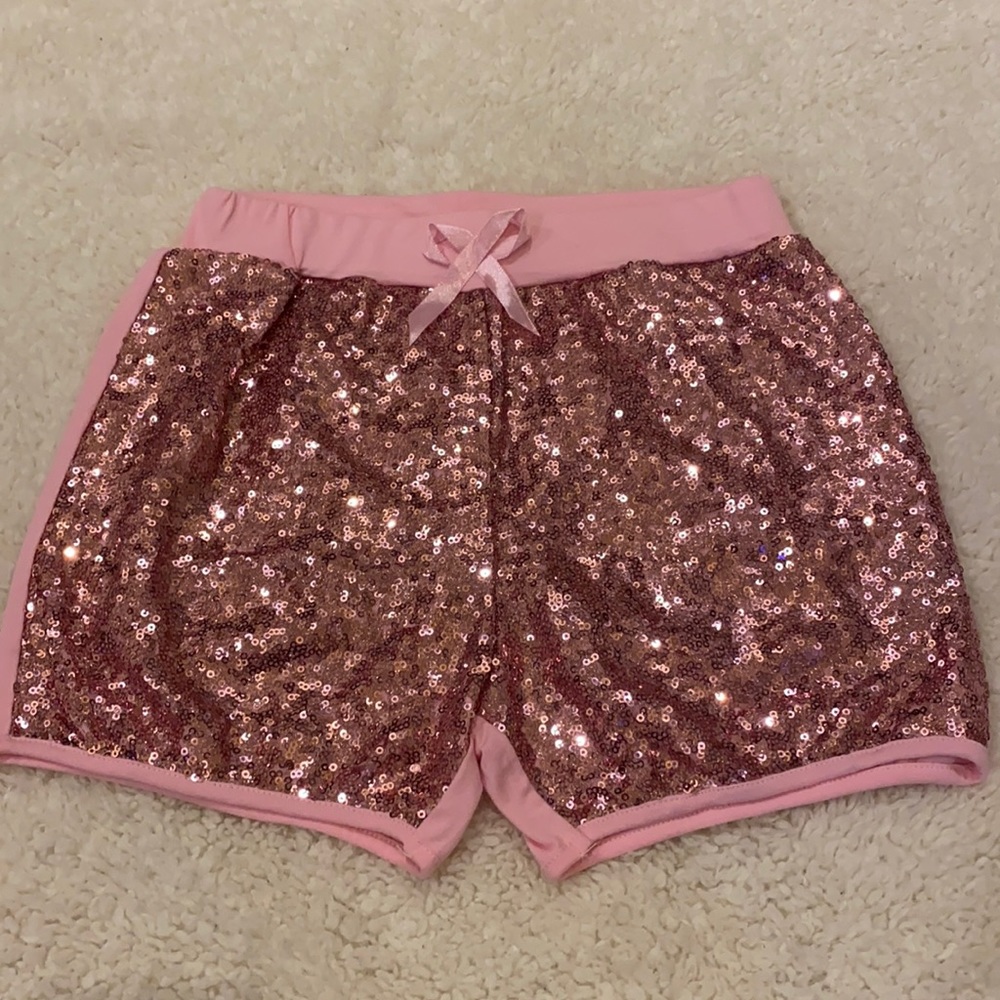 Lady’s world pink sequin shorts 6